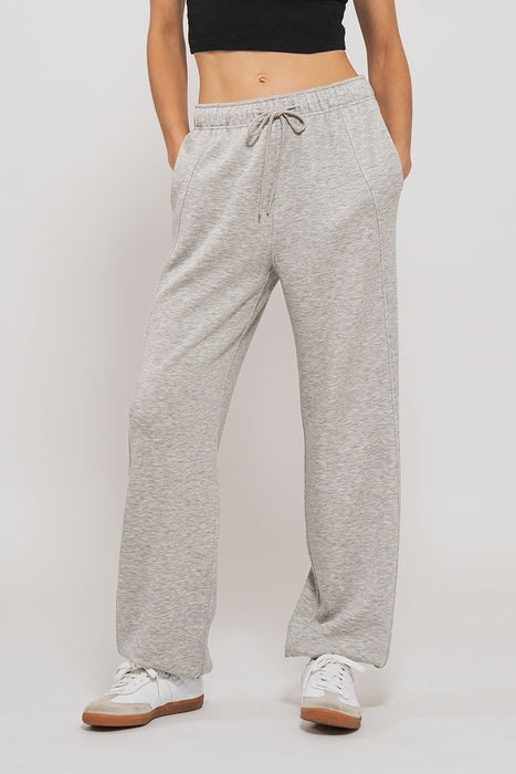 Weekend Paneled Sweatpants - Light Heather Grey