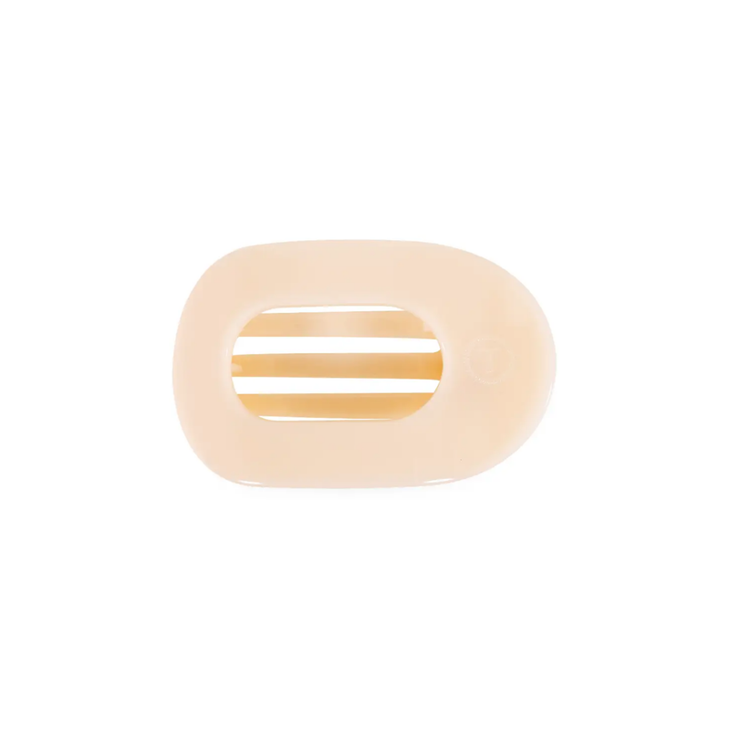 Teleties • Flat Round Clip - Almond Beige (Tiny)