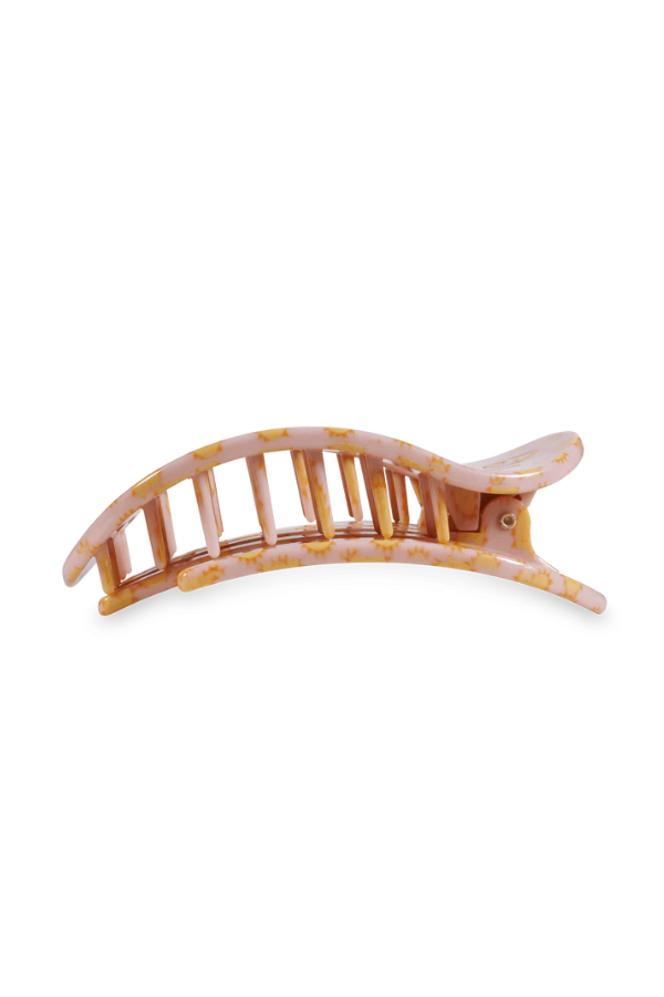 Teleties • Large Round Flat Hair Clip - Sunny Days Ahead
