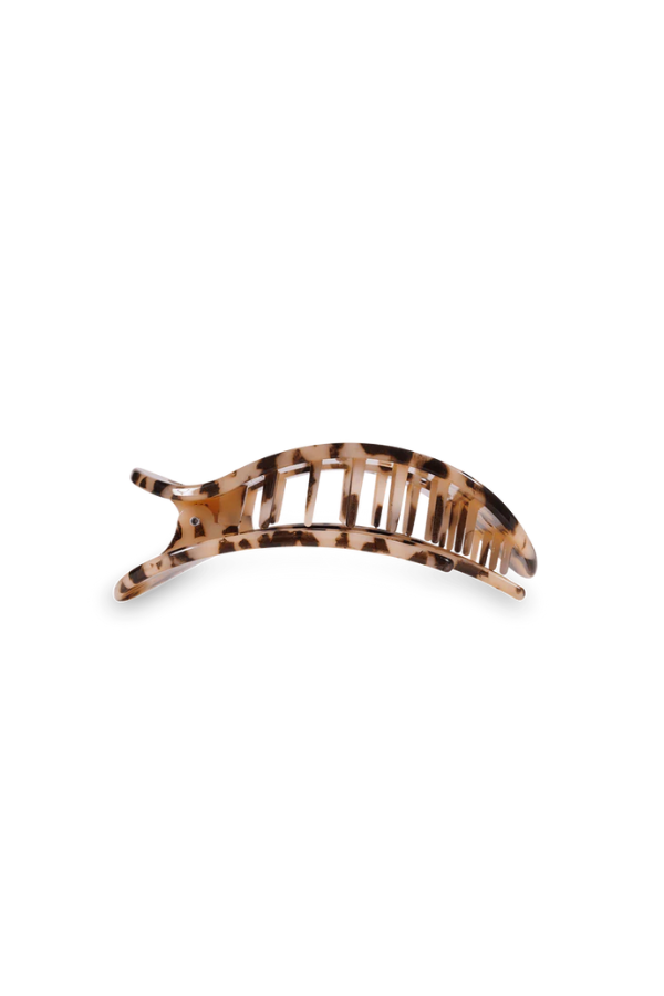 Teleties • Medium Flat Round Hair Clip - Blonde Tortoise