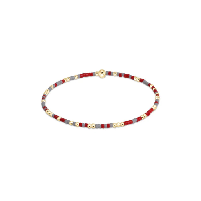 enewton • Gameday Hope Unwritten Bracelet - Grey-Bright Red