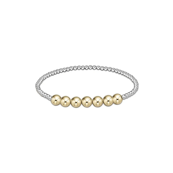 enewton • Bliss Classic Mixed Metal 3mm/6mm Bead Bracelet