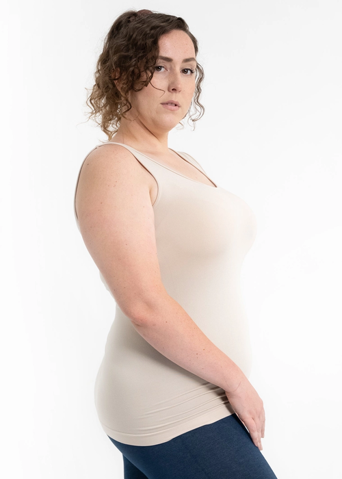 CURVY Reversible Tank Almond - One Size