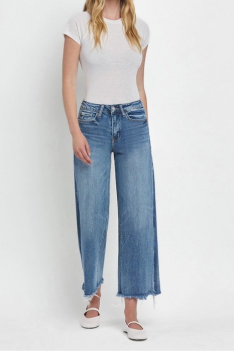 Flying Monkey • High Rise Crop Wide Leg - Sagacity