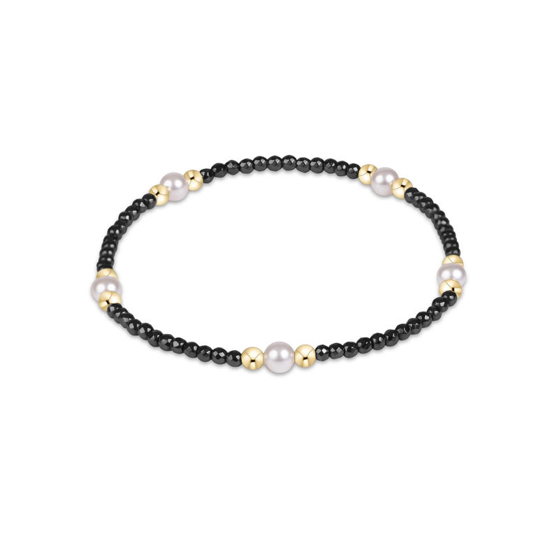 enewton • Purpose Pearl 4mm Faceted Hematite Bracelet