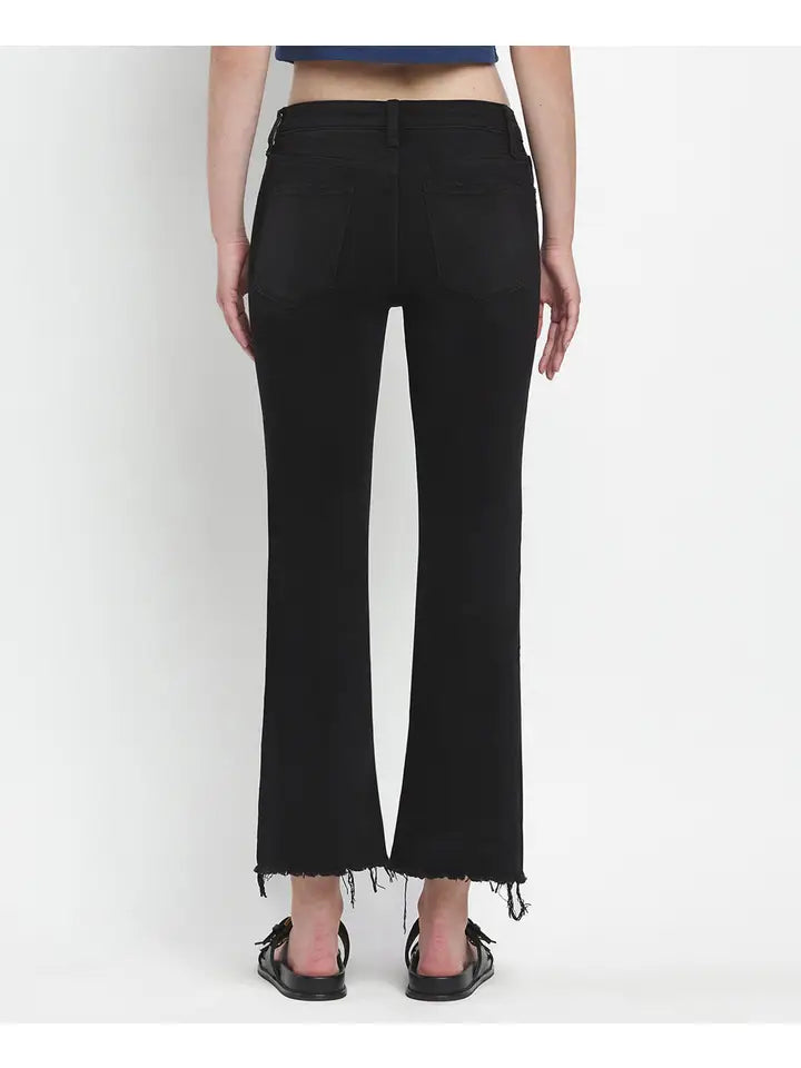 Mid-Rise Crop Flare Grandeur