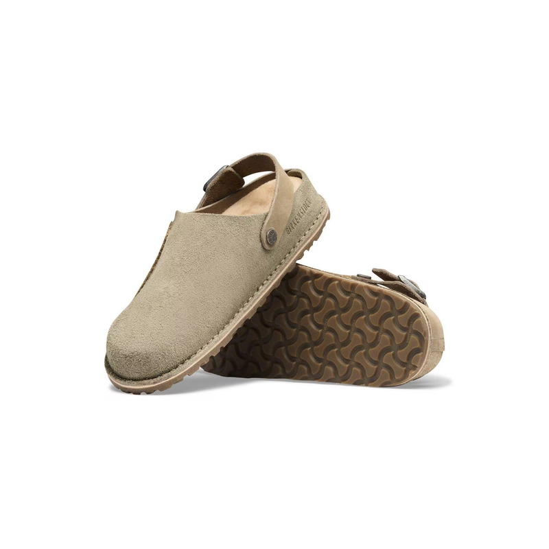 Birkenstock • Lutry Premium Suede - Taupe (Narrow)