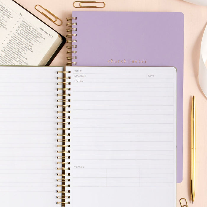 Church Notes Bible Reference Notebook - Lilac