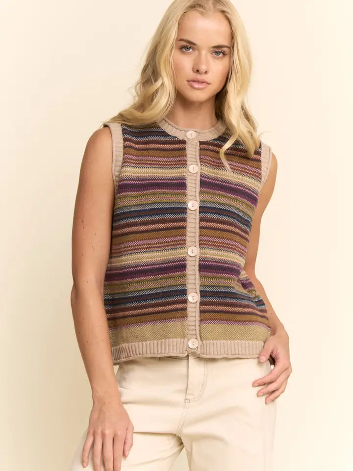 Striped Sweater Vest