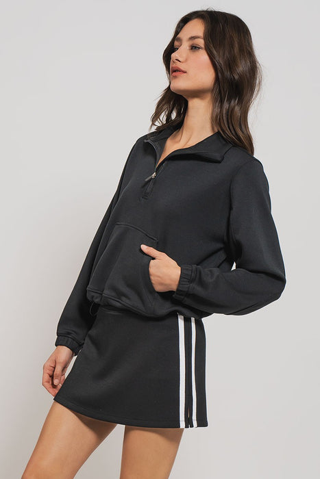 Athletic Accent sweat Skort - Black