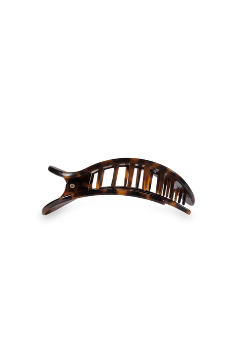 Teleties • Medium Flat Round Hair Clip - Tortoise