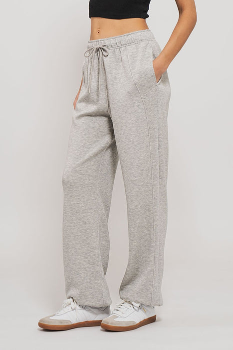 Weekend Paneled Sweatpants - Light Heather Grey