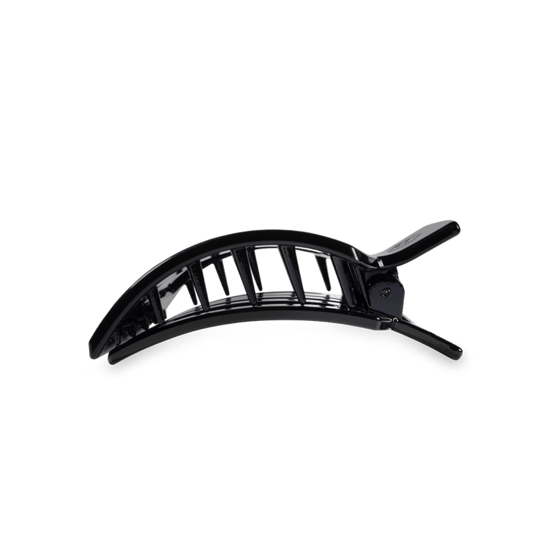 Teleties •  Small Flat Square Clip - Jet Black