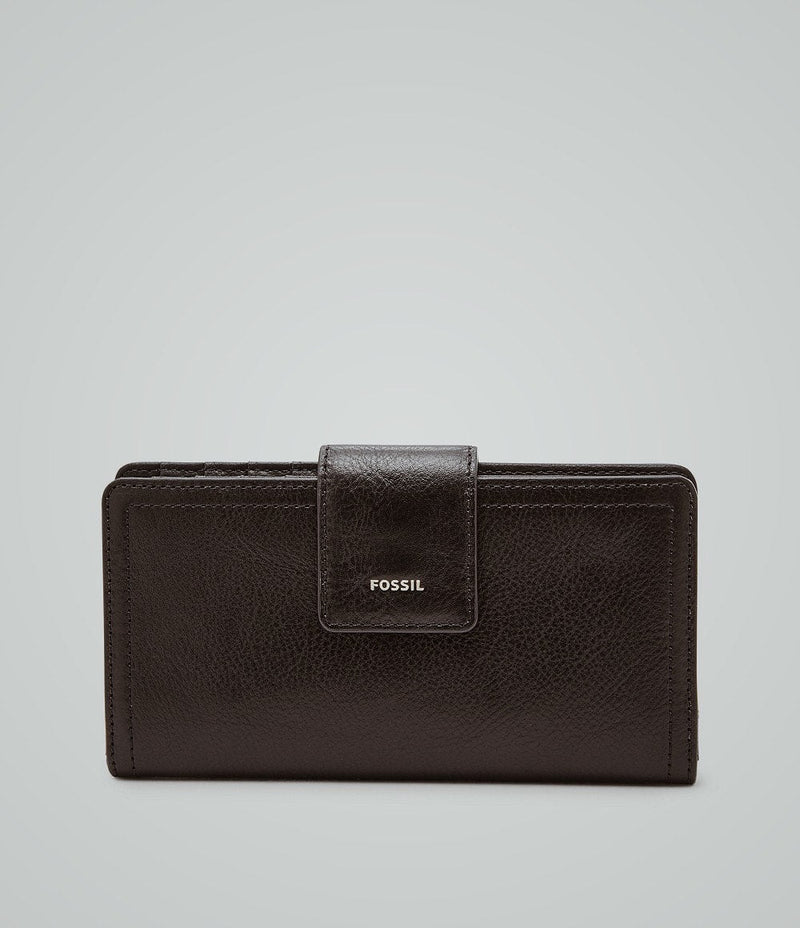 Fossil® •  Logan Tab RFID Wallet - Black