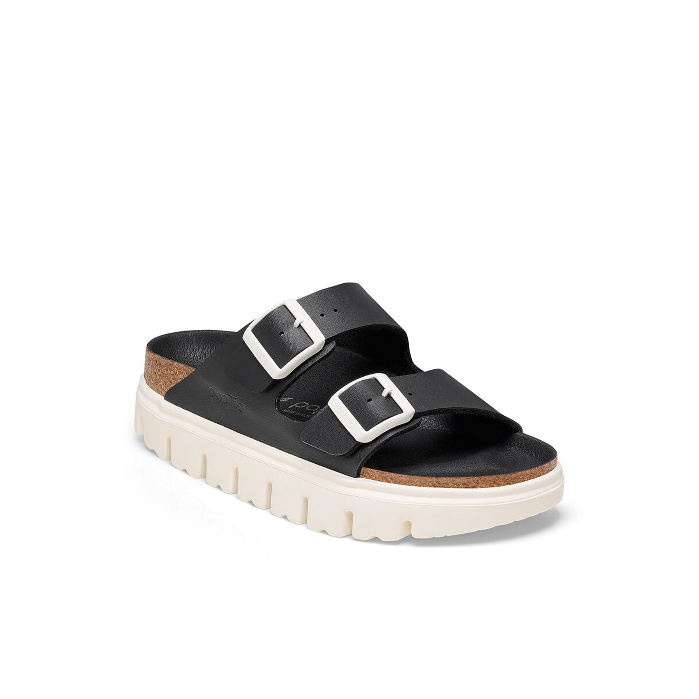 Birkenstock® • Arizona Birko-Flor Chunky Platform - Black (Narrow
