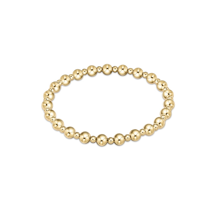 enewton • Classic Grateful Pattern Gold 5mm Bead Bracelet