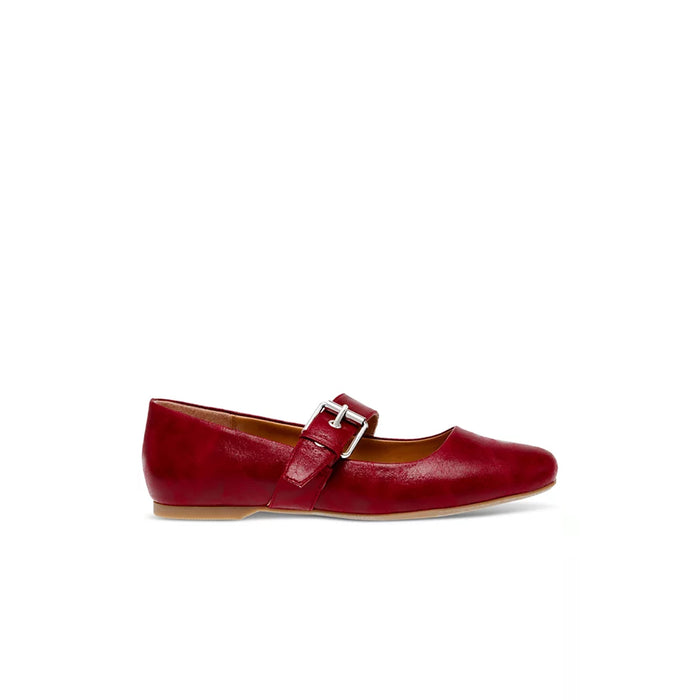 Maude Smooth Sling Back Shoes - Wine