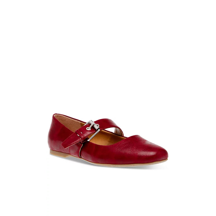 Maude Smooth Sling Back Shoes - Wine