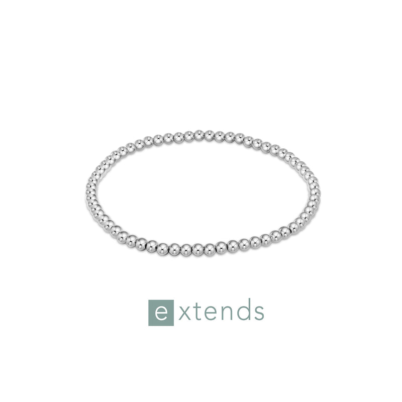 enewton • Extends Classic Sterling Silver 3mm Bead Bracelet