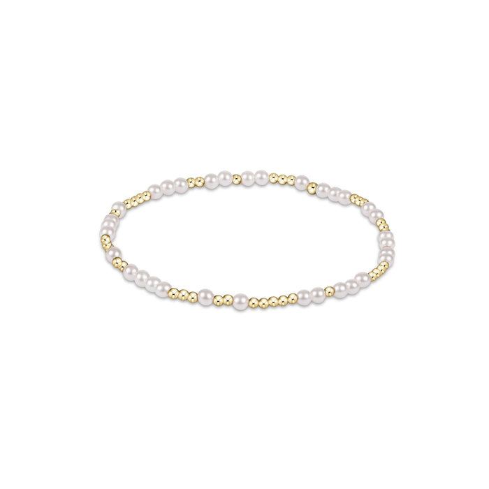 enewton • Hope Unwritten 3mm Bead Bracelet Pearl/Gold