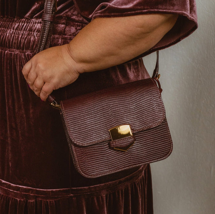 Fossil® • Lennox Flap Crossbody - Mahogany