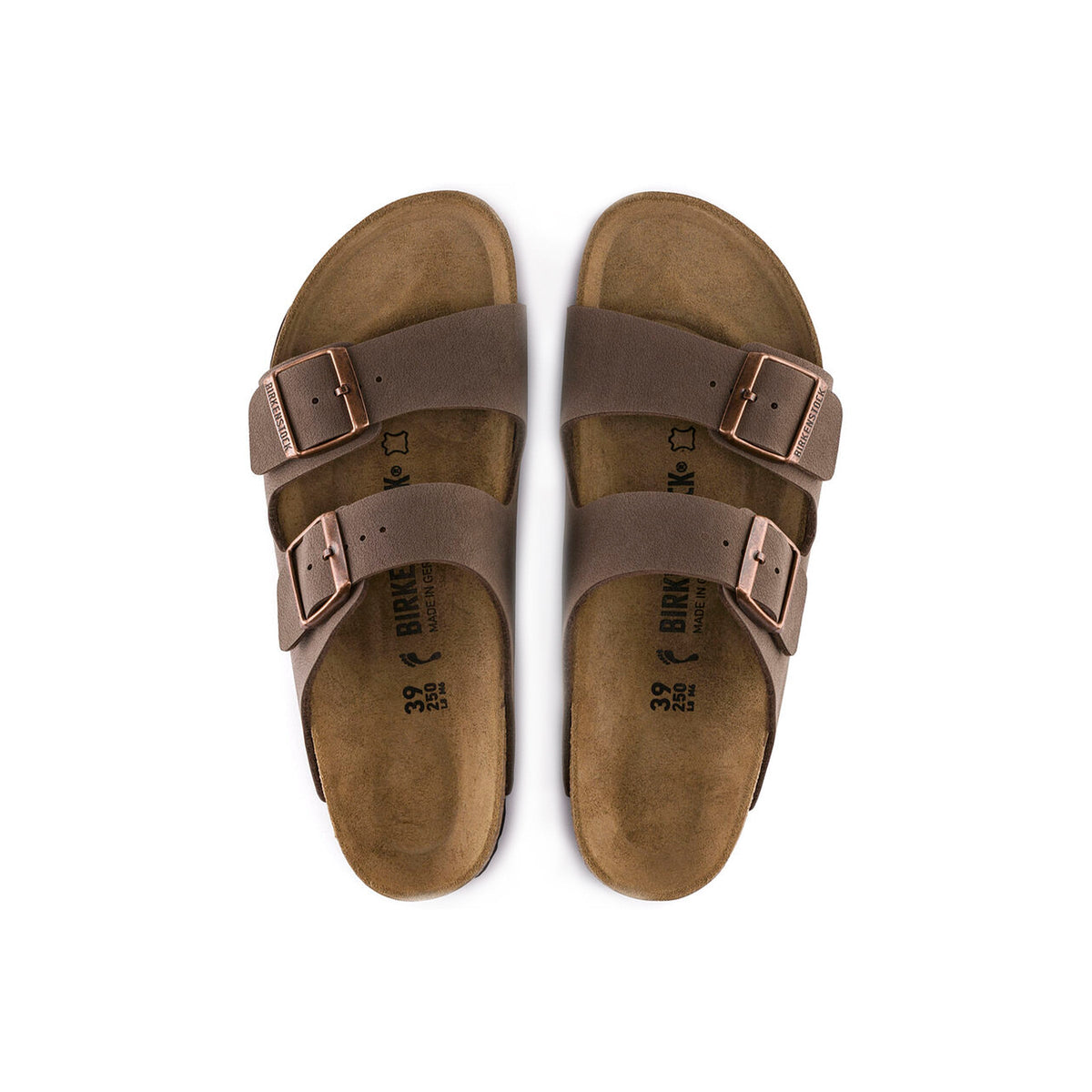 Birkenstock® • Arizona Birkibuc (Regular Fit) - Mocha  display picture 3