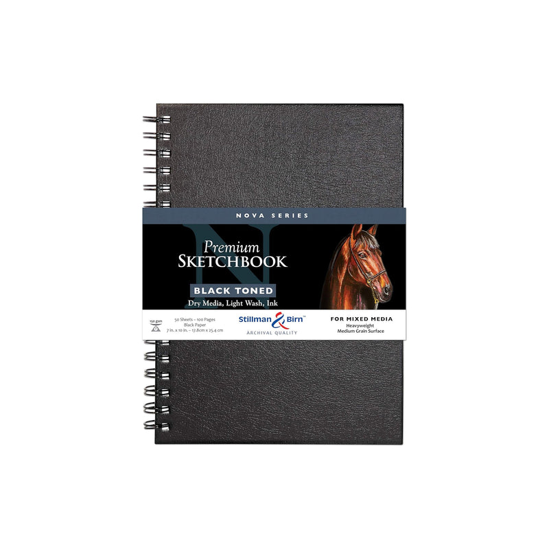Mixed Media Art Journal - Black Nova Series