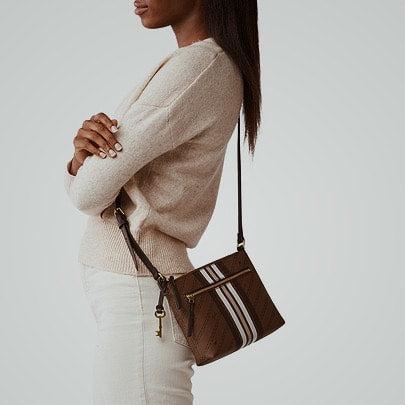 Fossil • Fiona Small Crossbody - Brown/Black