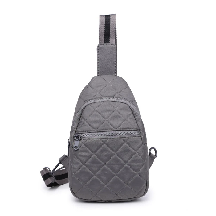 Motivator Sling Quilted Backpack - Carbon