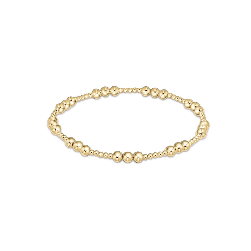 enewton • Classic Joy Pattern Gold 4mm Bead Bracelet