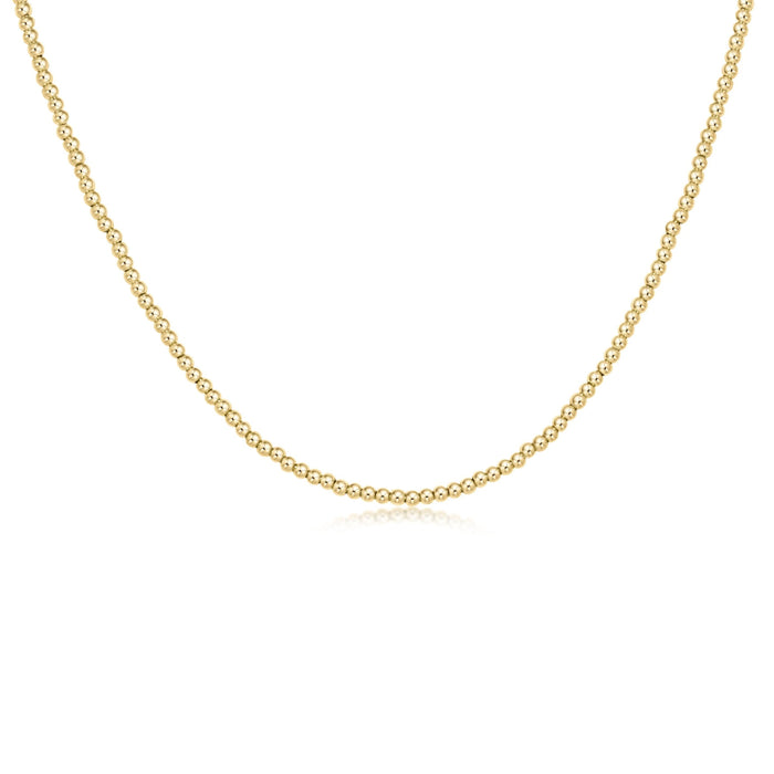 enewton • 17" Choker Classic Gold 2mm Bead Necklace