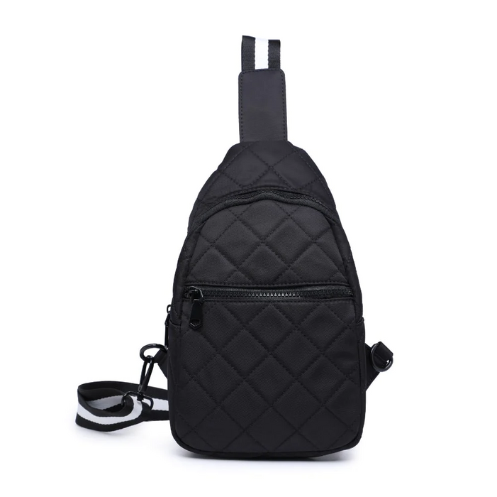 Motivator Sling Quilted Backpack - Black