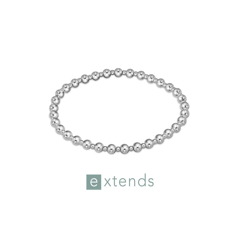 enewton • Extends Classic Grateful Pattern Sterling Silver 4mm Bracelet