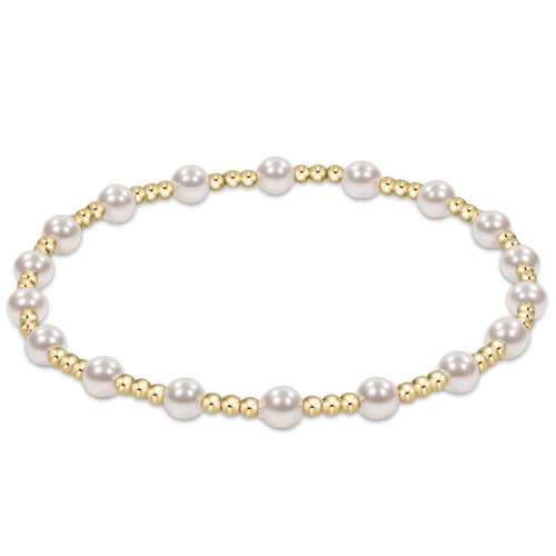 enewton • Classic Sincerity Pattern 4mm Bead Bracelet Pearl